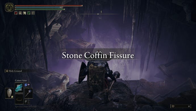 The Tarnished entered Stone Coffin Fissure, in Elden Ring: Shadow of the Erdtree.